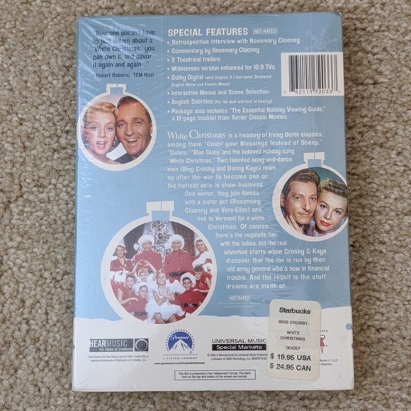 Starbucks White Christmas DVD & CD Soundtrack - Picture 2 of 7